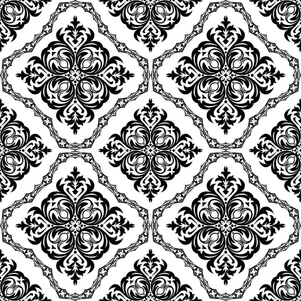 Vector damassé fond de motif sans couture. Classique vintage patte — Image vectorielle