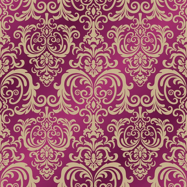 ダマスク織の飾りとのシームレスなパターン。ベクトルの図。Clas — ストックベクタ