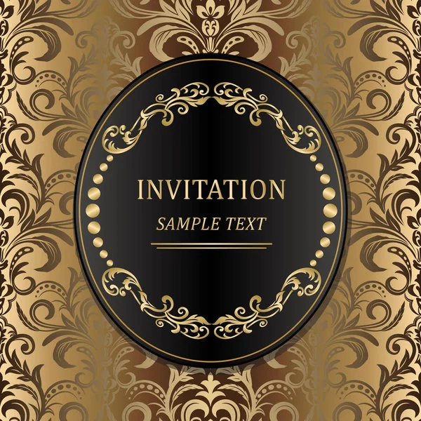 Elegant invitation cards. Vector illustration — Stock Vector