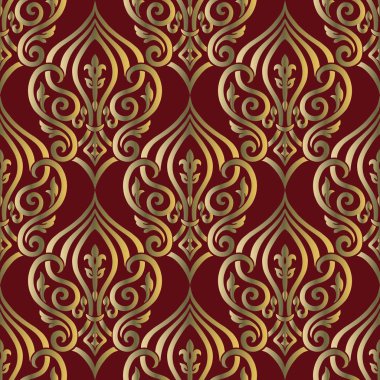 Tasarım için dikişsiz Vintage duvar kağıdı veya arka plan.