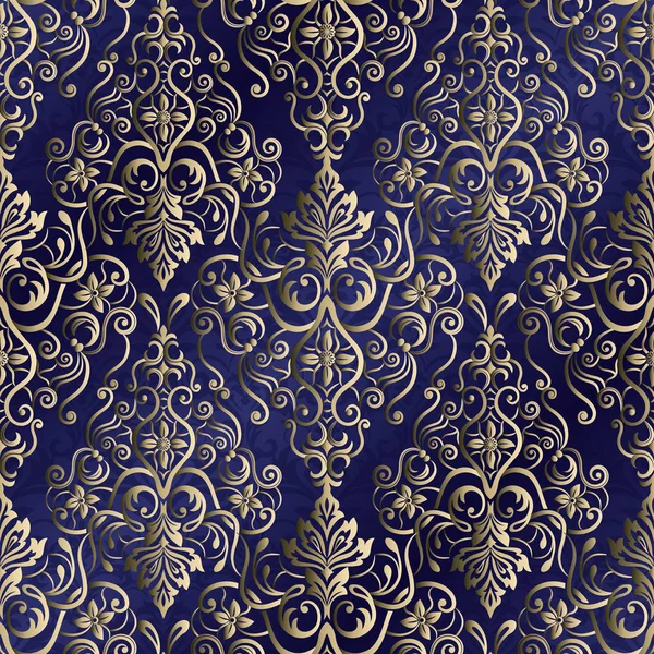 Fără Sudură Damask Wallpaper Model Oriental Fără Sudură — Vector de stoc