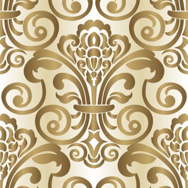 Şam, tasarım için kusursuz desen. Vektör İllüstrasyonu