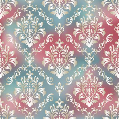 Şam, tasarım için kusursuz desen. Vektör İllüstrasyonu