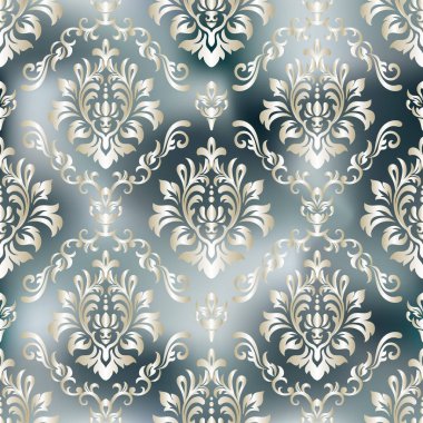 Şam, tasarım için kusursuz desen. Vektör İllüstrasyonu