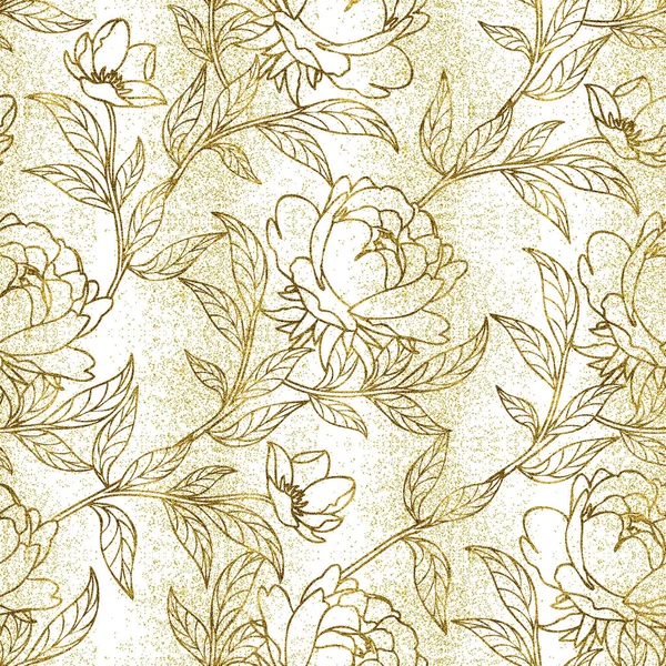 Seamless pattern with floral background. Floral vintage wallpaper.