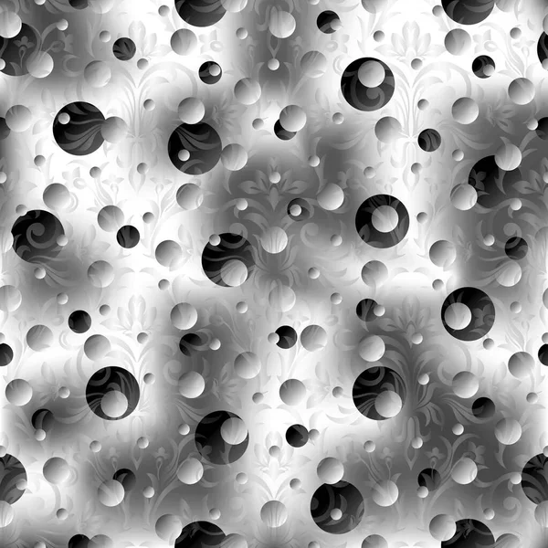 Biało Szary Materiał Polka Dot — Zdjęcie stockowe