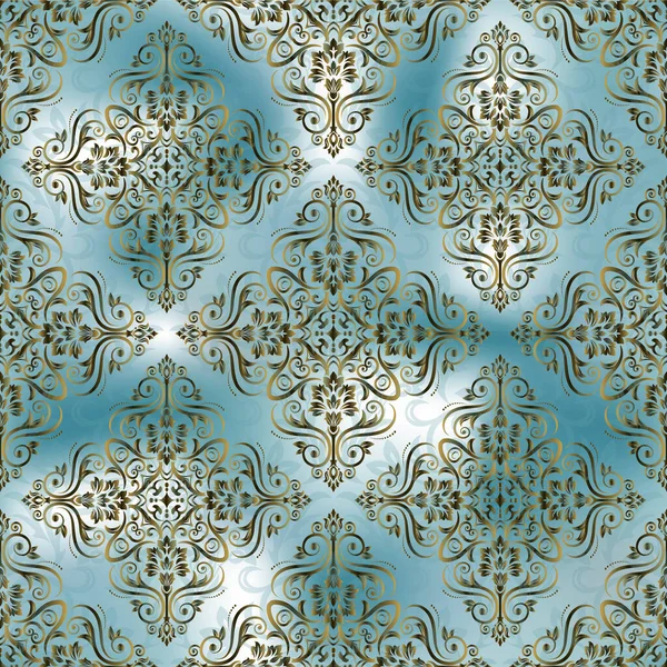 Fondo Vector Sin Fisuras Plantilla Ornamental Vintage Con Patrón Color — Archivo Imágenes Vectoriales