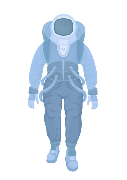 Astronauta en traje espacial. Ilustración vectorial, aislada en blanco . — Vector de stock