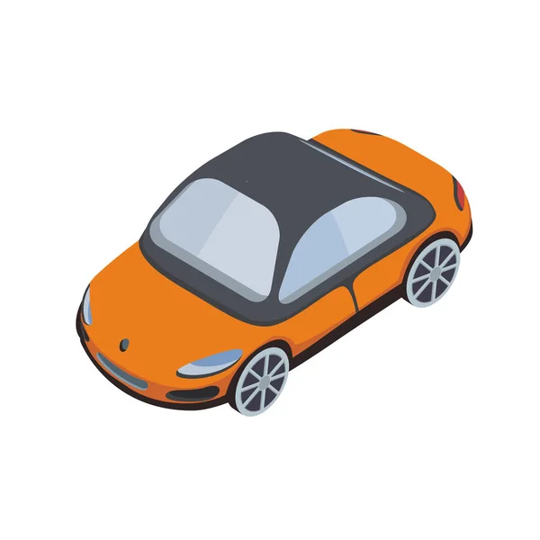 Bil isometrisk ikonen. Vektorillustration, isolerad på vit bakgrund. — Stock vektor