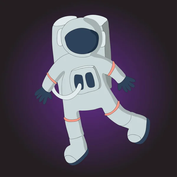 Astronaut in een ruimtepak. Vectorillustratie. — Stockvector