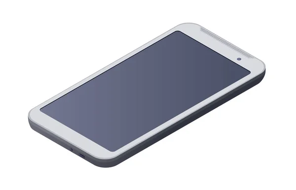 Tablette PC, tampon isométrique, isolée sur fond blanc. Illustration vectorielle . — Image vectorielle