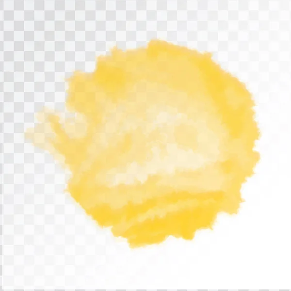 Vektor akvarel slunce, izolované na průhledné pozadí. Ilustrace. — Stockový vektor