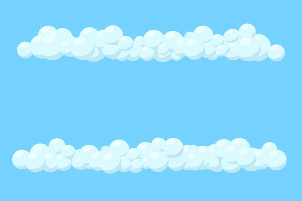 Два розділювачі, дідвери у вигляді хмар. Ізольована ілюстрація, вектор . — стоковий вектор