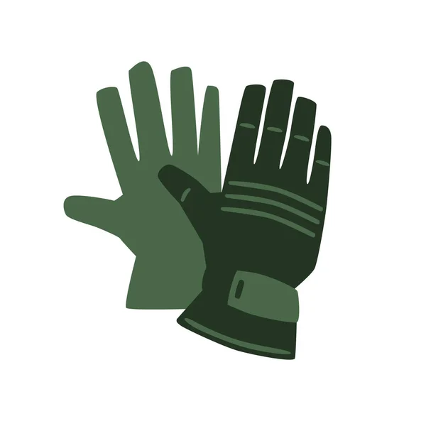 Protective gloves. Vector icon illustration, isolated on white background. — Stock Vector