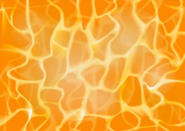 Żywy żółty i pomarańczowy ogień tła. Ilustracja wektorowa. Obrazu w poziomie. — Wektor stockowy