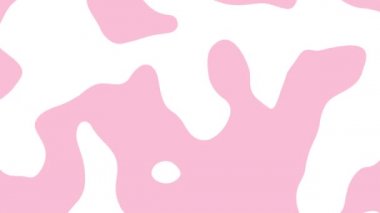 Beyaz arkaplanda pembe şekil değiştiren soyut animasyonlar. Kusursuz döngü canlandırmalı arkaplan, duvar kağıdı.