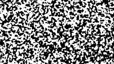 Dijital siyah beyaz desenlerin soyut arkaplan animasyonu. Kusursuz döngü canlandırmalı arkaplan, duvar kağıdı.