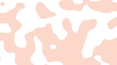 Beyaz arkaplanda pembe şekil değiştiren soyut animasyonlar. Kusursuz döngü canlandırmalı arkaplan, duvar kağıdı.