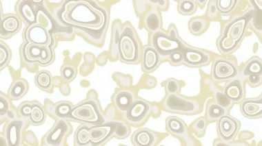 Beyaz arka planda hareket eden gri organik şekillerin soyut animasyonu. Canlandırılmış arkaplan, duvar kağıdı döngüsü.