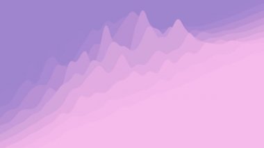 CG hareketli dalga katmanları arka planı. Mavi gradyan hareket tasarım döngüsü. 3B görüntüleme.