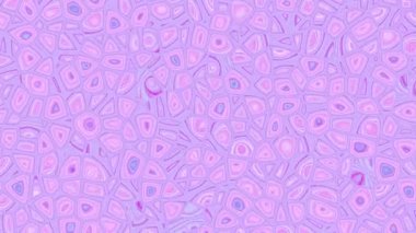 Hareket eden hücre şekilli pembe ve beyaz soyut arkaplan. Soyut dalgalanma etkisi olan geometrik görüntüler. Hareket tasarım şablonu, kusursuz döngü canlandırması.