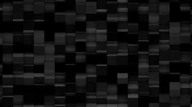 Minimum siyah 3d küp geometrik arkaplan. Modern soyut illüstrasyon, 3 boyutlu tasvir. Raster..