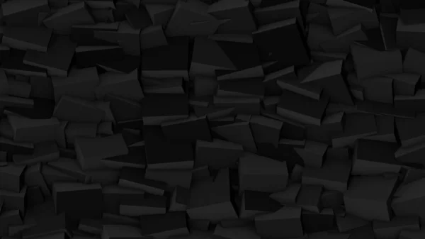 Minimal black 3d cubes geometric background. Modern abstract illustration, 3d rendering. Raster. — Stock Photo, Image