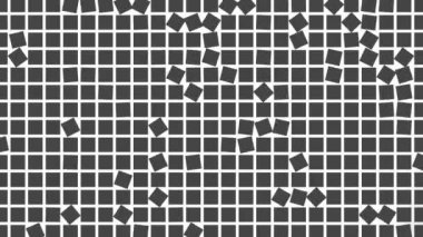 Beyaz arka planda gri dikdörtgen bloklar. Soyut hareket tasarım animasyonu.