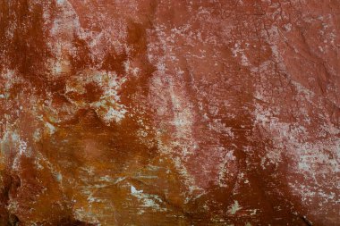 Eski boyalı duvar doku, arka plan olarak. Kırmızı