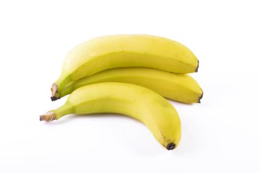 Beyaz bir arka plan üzerinde muz. Beyaz bir arka plan üzerinde taze tropikal meyve.