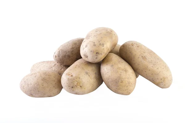 Patatas sobre un fondo blanco. — Foto de Stock