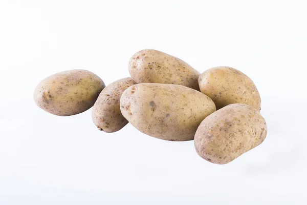 Patatas Sobre Fondo Blanco Verdura Sobre Fondo Blanco — Foto de Stock