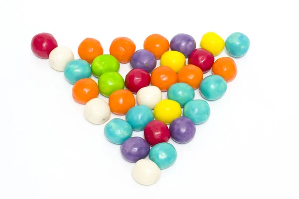 Multi-colored sweets on a white background. Sweets sweet on whit — Stock Photo, Image