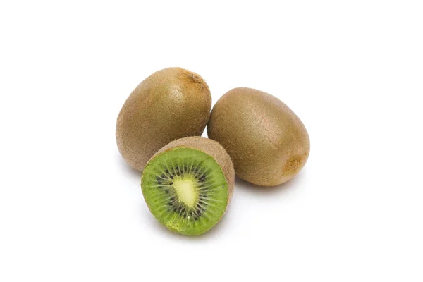 Kiwi Witte Achtergrond Fruit Een Witte Achtergrond Gesneden Kiwi Een — Stockfoto
