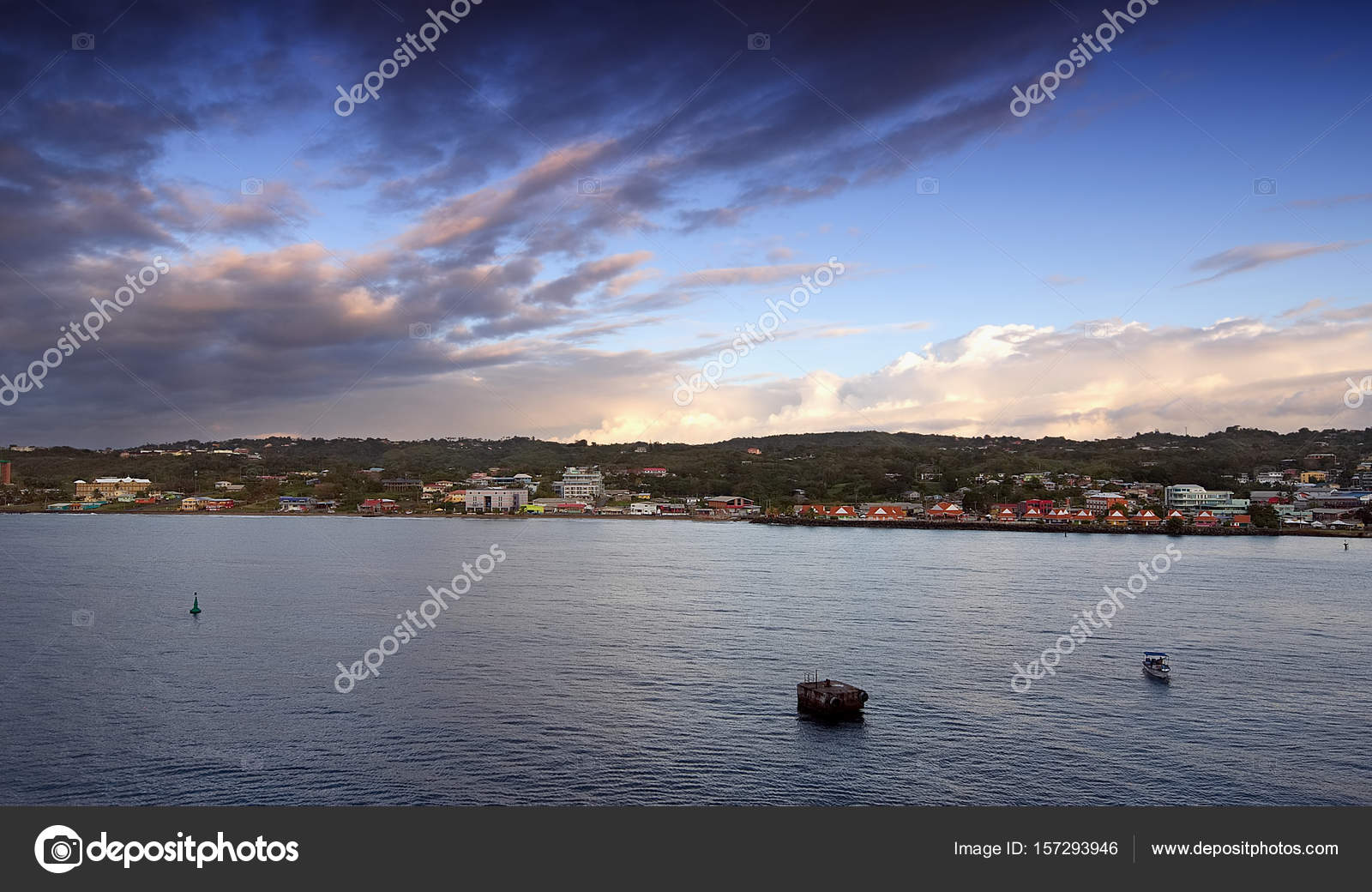 République De Trinité Et Tobago Lever De Soleil Sur Tobago