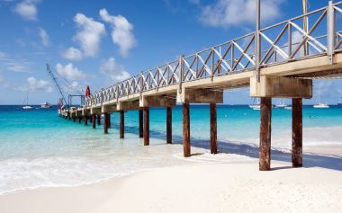 Bridgetown, Barbados - tropik ada - Brownes beach - Carlisle Körfezi