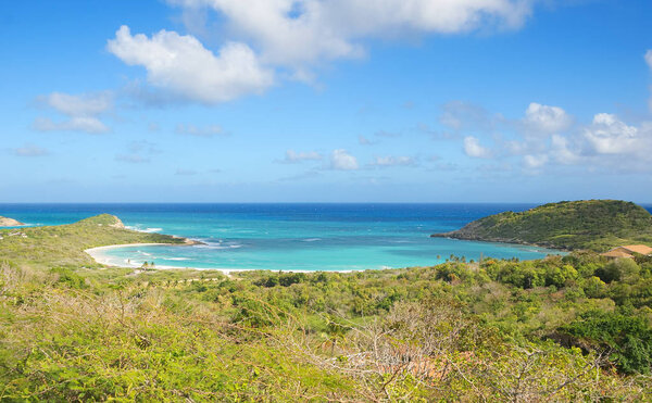 Half Moon Bay Atlantic Ocean coast - Caribbean tropical island - Antigua and Barbuda