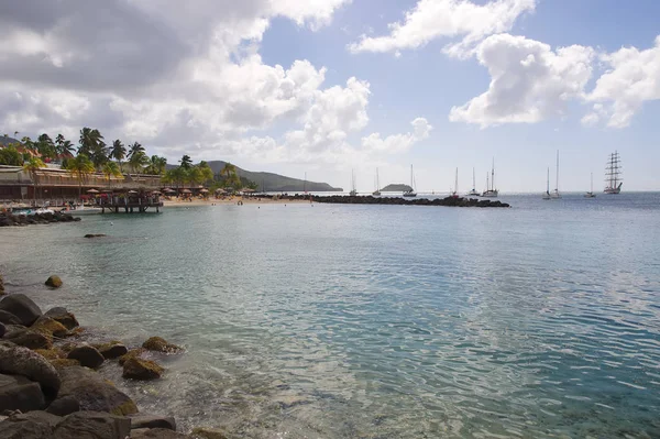 Anse Mitan - Martinica - Isla tropical del mar Caribe — Foto de Stock