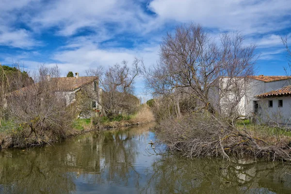 Casa Típica Gardian Saintes Maries Mer Camargue Provenza Francia — Foto de Stock