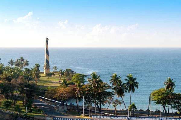 Santo Domingo vízpart, partvonal és siklóvonal - Dominikai Repu Stock Kép