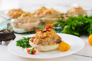 Sebze ile doldurulmuş kabak