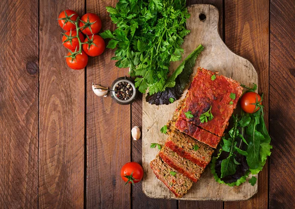 Pain de viande haché fait maison — Photo