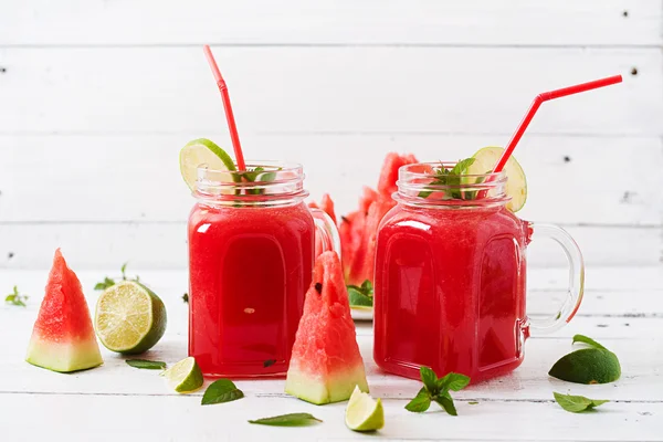 Fresh watermelon smoothies — Stock Photo, Image