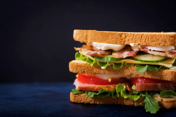 Großes Club-Sandwich — Stockfoto