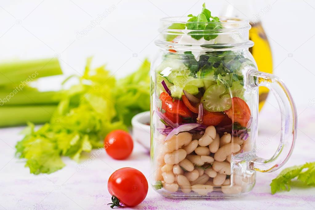 Healthy sports salad
