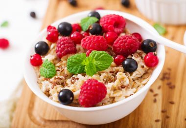 keten tohumu ve yoğurt