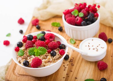 keten tohumu ve yoğurt