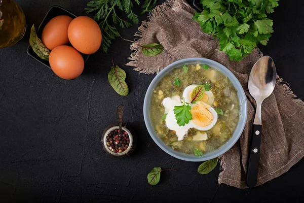 Yeşil kuş çorbası.