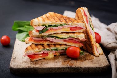 Club sandwiches panini  clipart