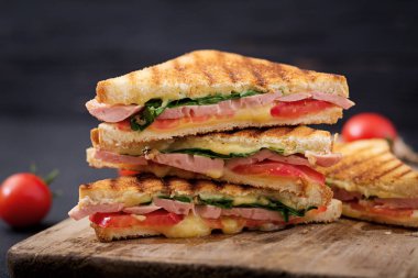 Club sandwiches panini  clipart